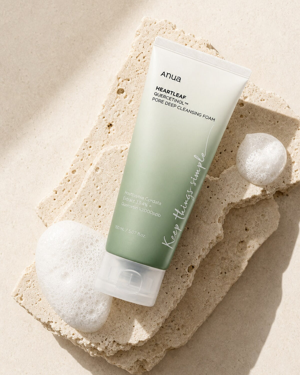 Anua Heartleaf Quercetinol Pore Deep Cleansing Foam 150ML