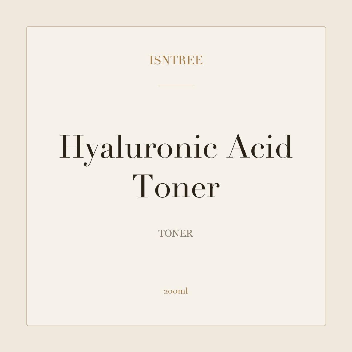 Isntree Hyaluronic Acid Toner